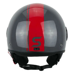 Casco Moto  Demi-Jet Ska-P 1WG WOLLI DUO  Grafite Rosso By Ska-P🇮🇹